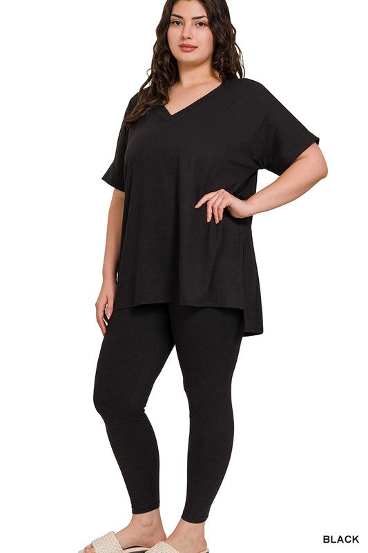 Brushed Dty Microfiber Loungewear Set