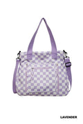 Checkmate carry all corduroy tote bag