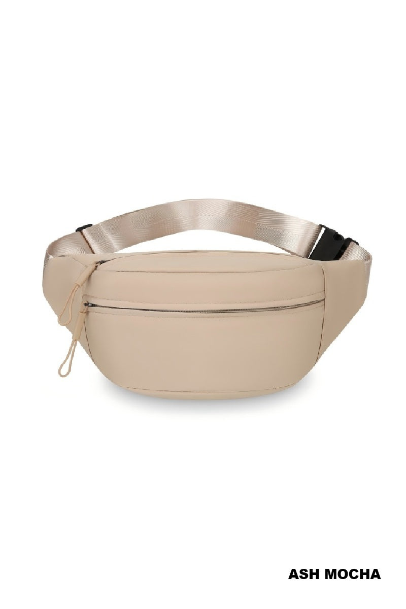Double zipper crossbody fanny pack