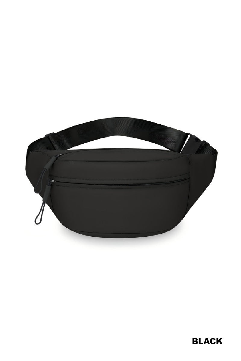Double zipper crossbody fanny pack