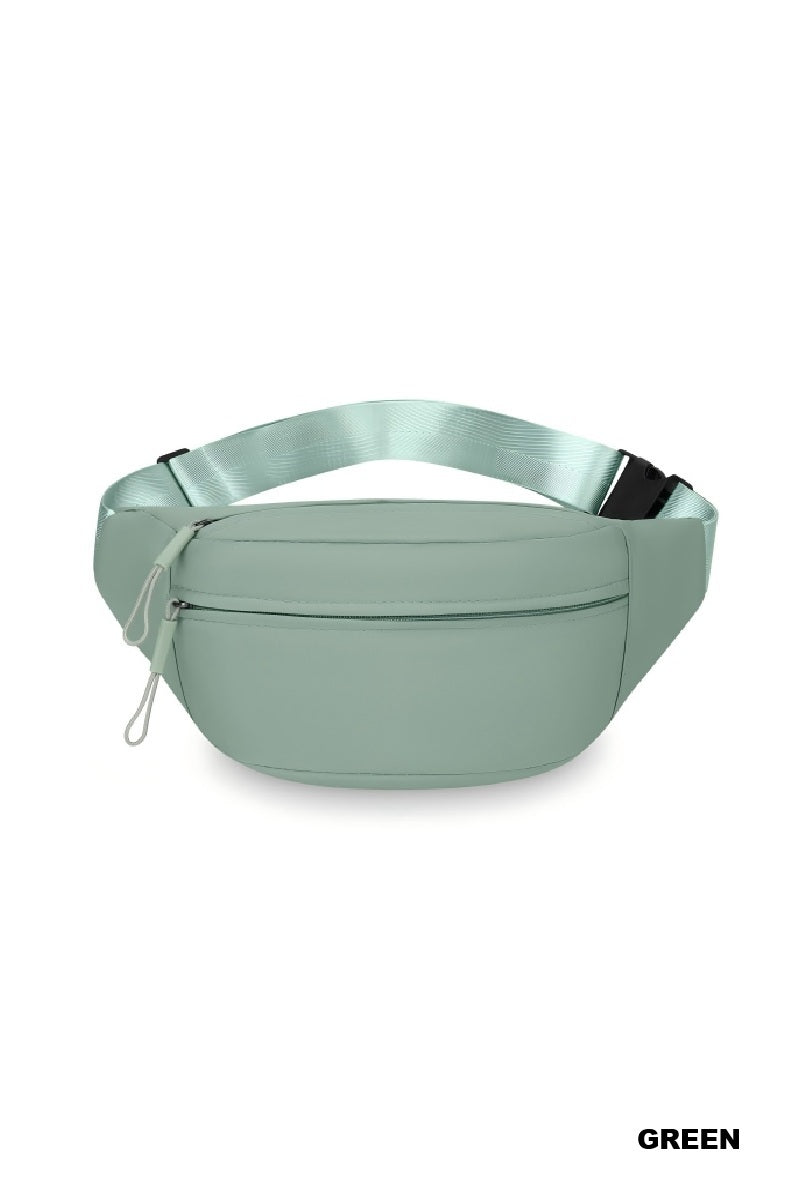 Double zipper crossbody fanny pack