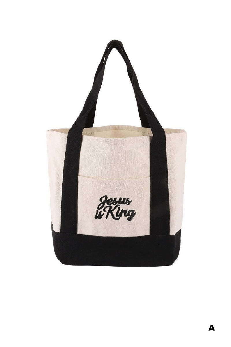 Mini canvas tote bag