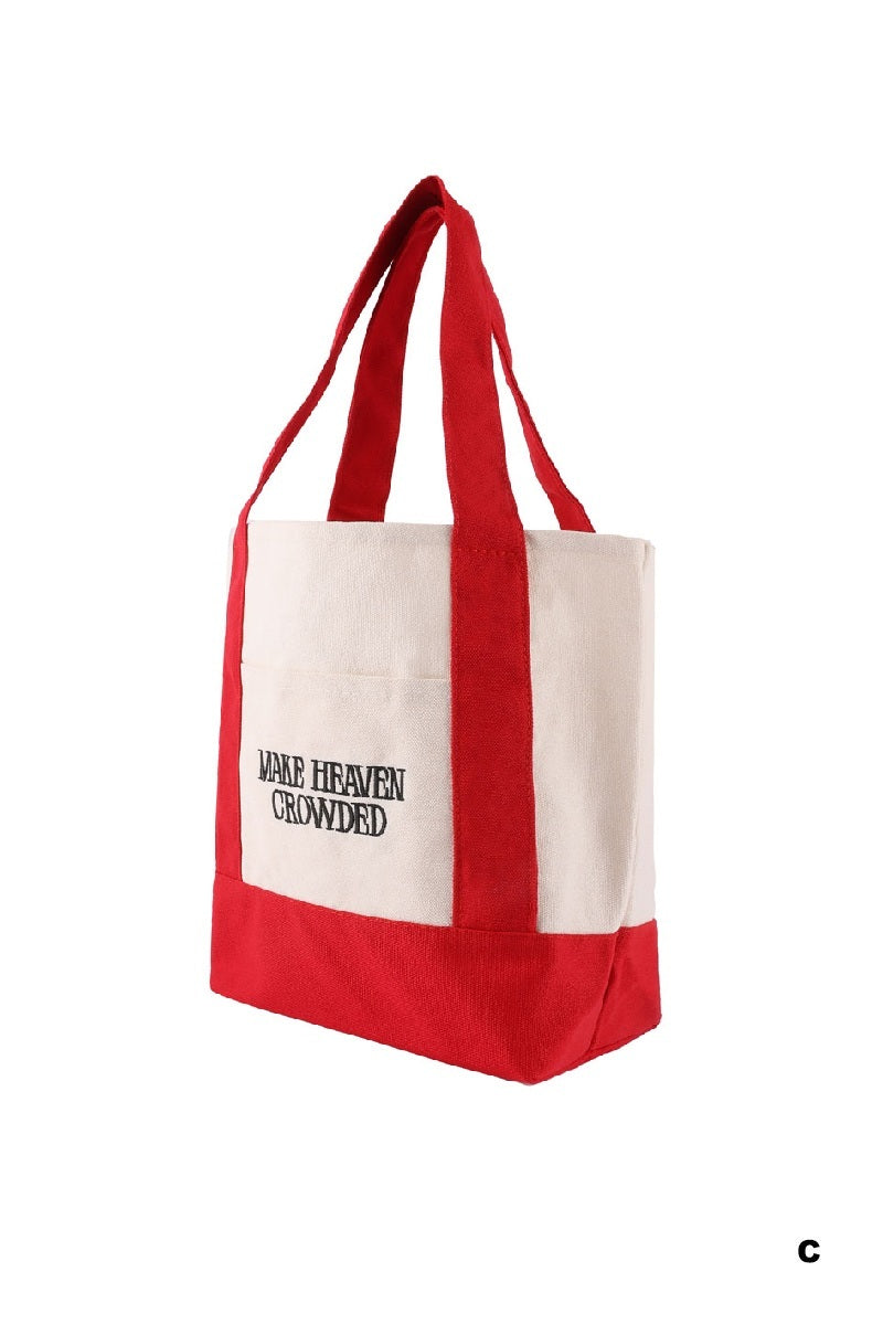 Mini canvas tote bag