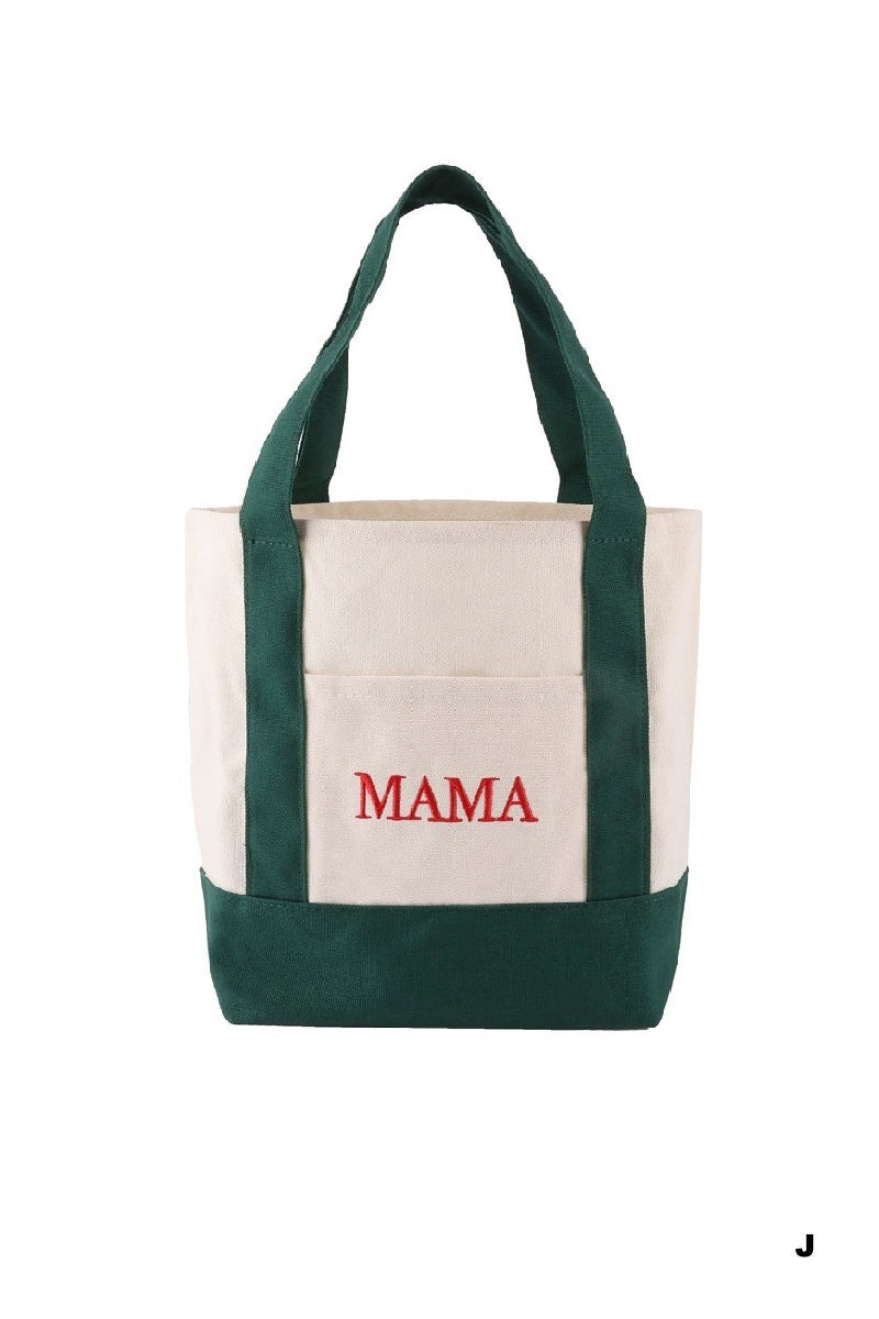 Mini canvas tote bag
