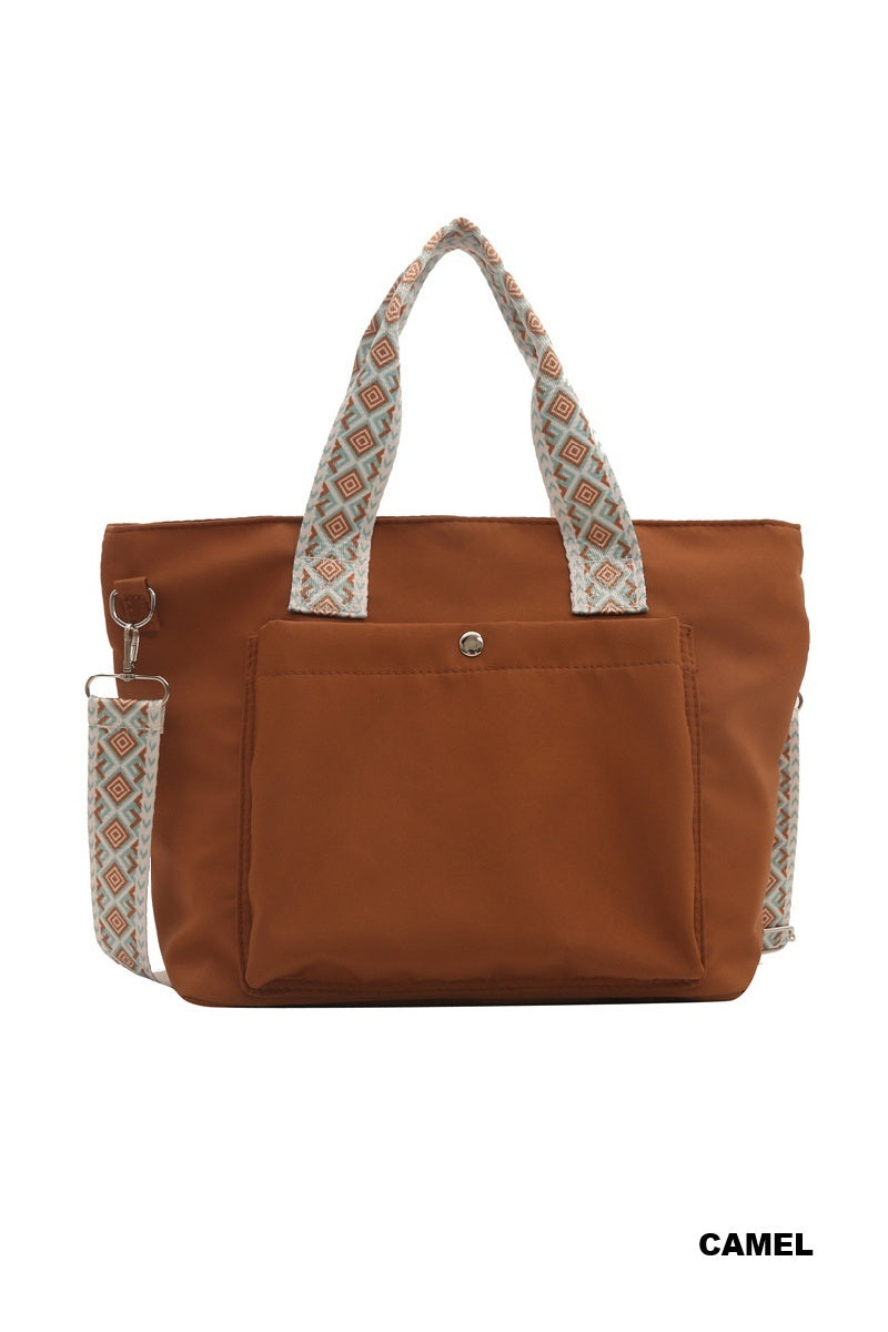 Retro Guitar Strap Tote Bag
