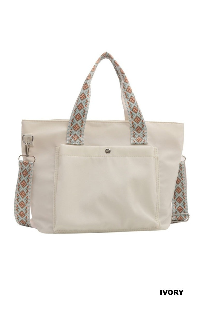 Retro Guitar Strap Tote Bag