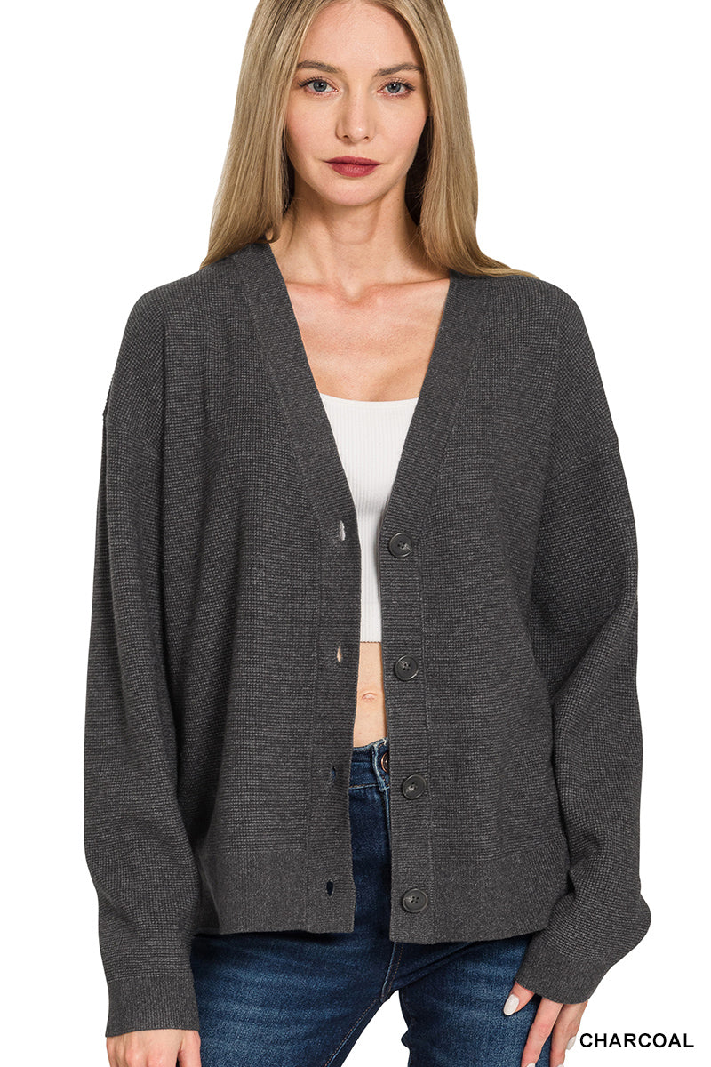 Viscose sweater cardigan
