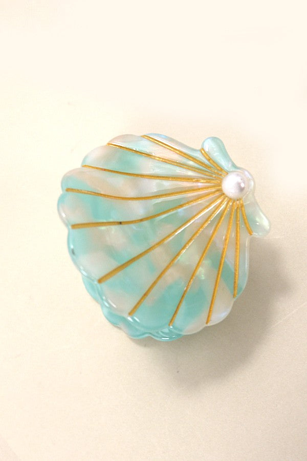 Beach Ocean Cellulose Seashell Hair Claw Clips