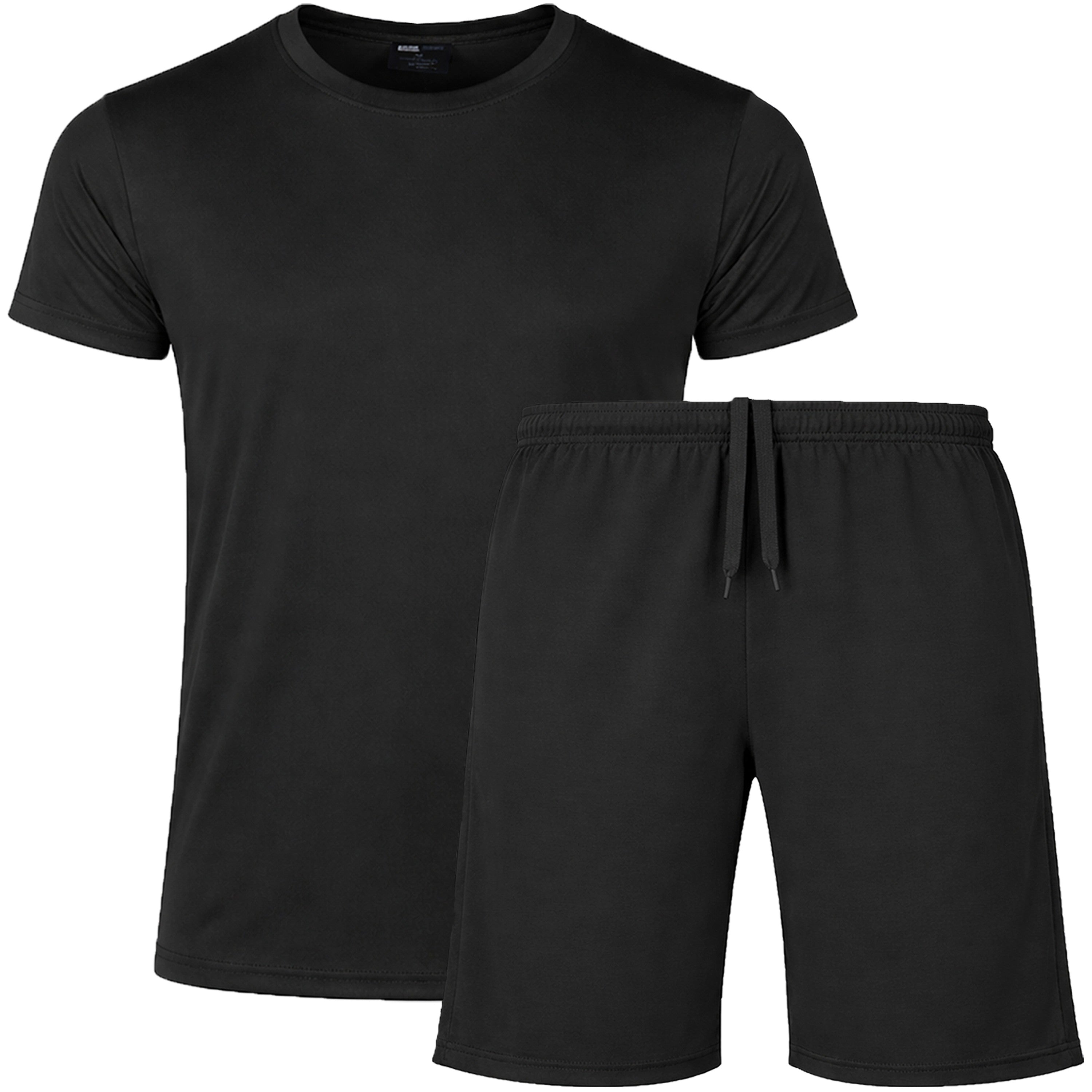 Unisex 2 Piece Athletic Tee & Short Active Set