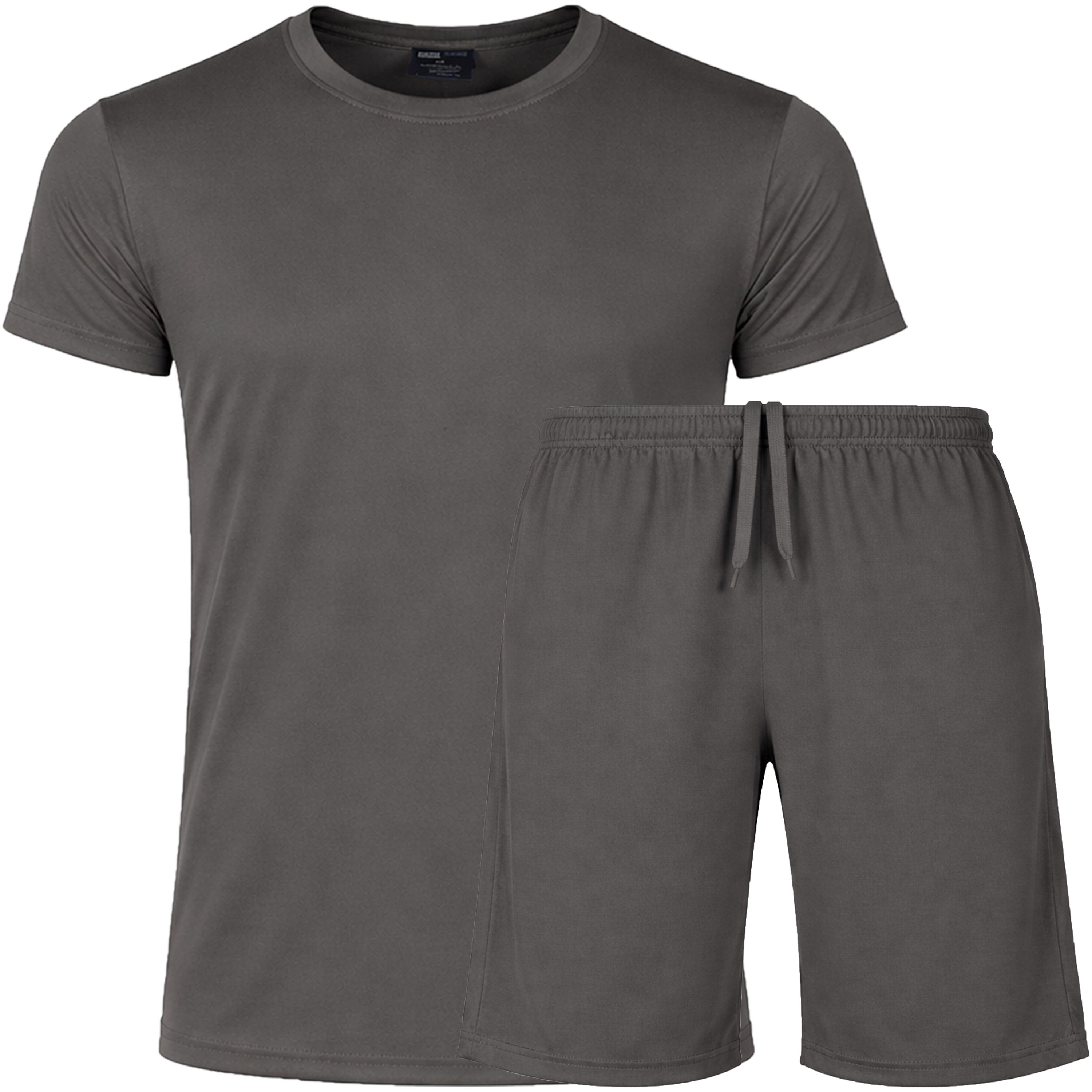 Unisex 2 Piece Athletic Tee & Short Active Set