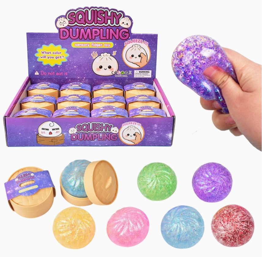 Mystery MINI Squishy Dumpling Bao Bun Fidget Toy