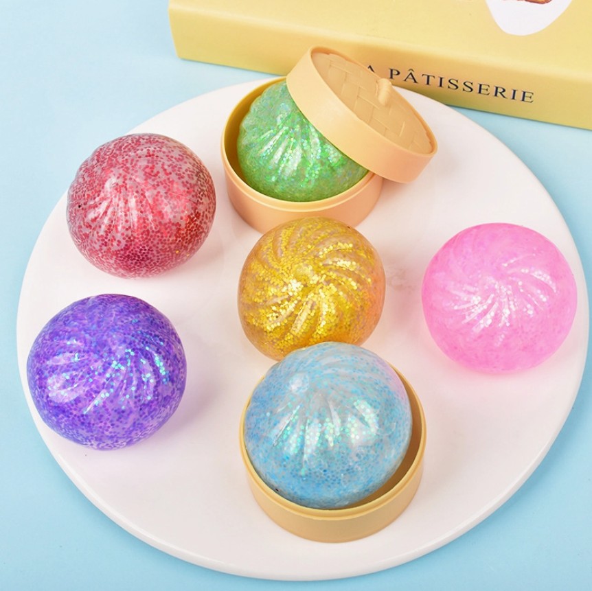 Mystery MINI Squishy Dumpling Bao Bun Fidget Toy