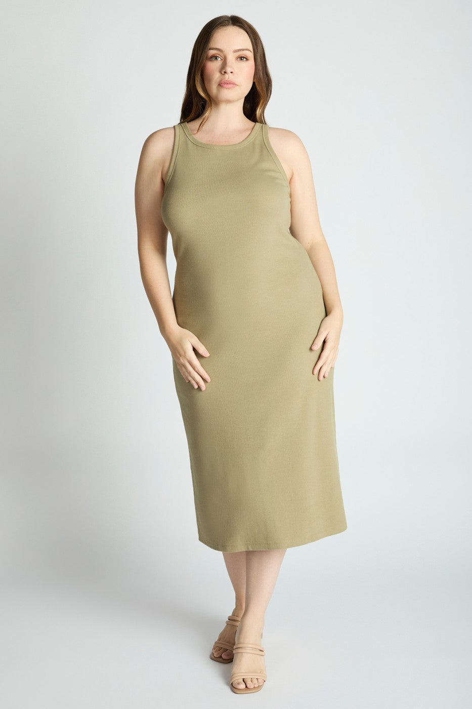 Ribbed Sleeveless Dress