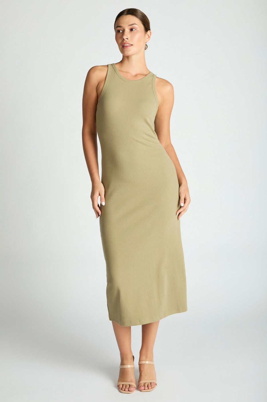 Ribbed Sleeveless Dress
