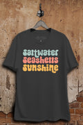 Saltwater Seashells Sunshine Graphic Top
