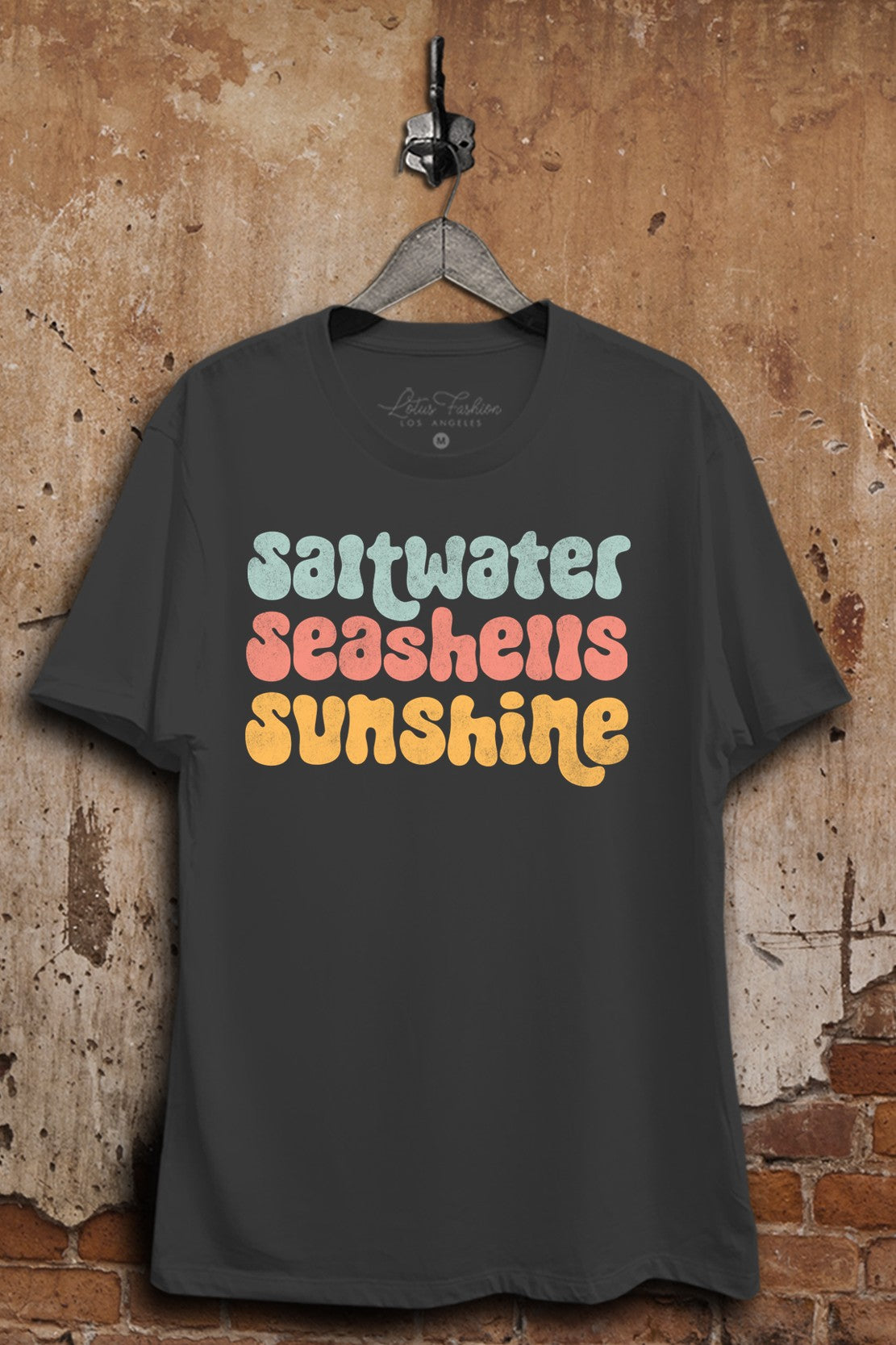 Saltwater Seashells Sunshine Graphic Top