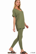 Brushed Dty Microfiber Loungewear Set